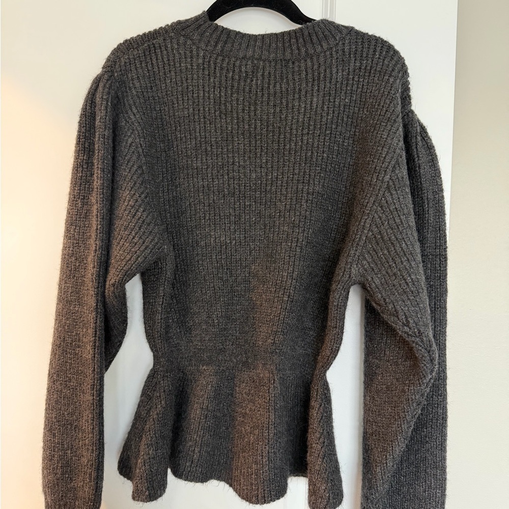 H&M Charcoal Ribbed Turtleneck Sweater Sz Medium - Picture 12 of 13
